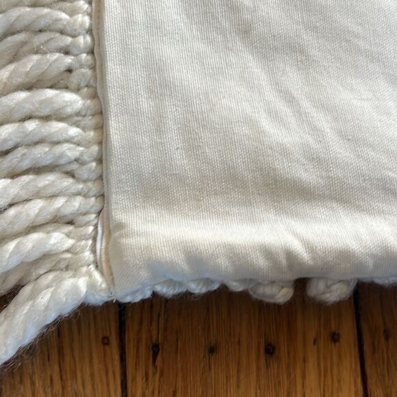 Boho White Throw Pillow Cover - Picture 7 of 10